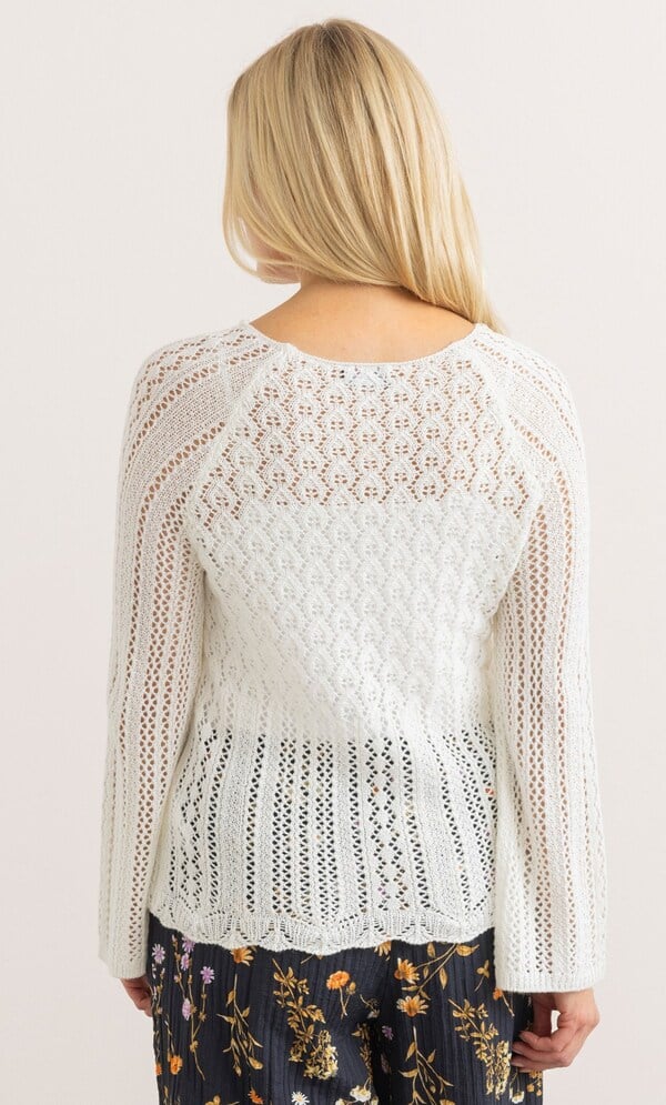 Open Stitch Knitted Jumper