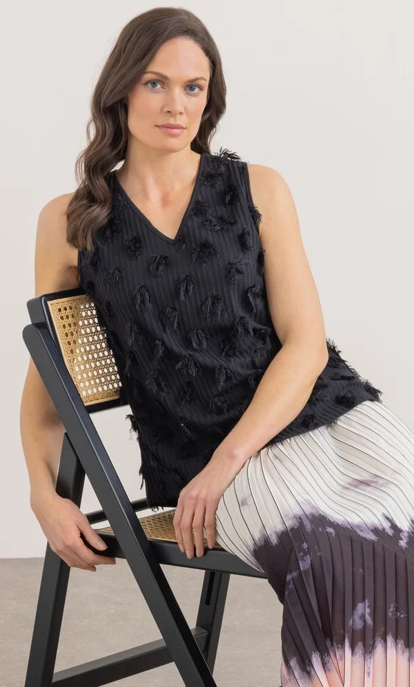 Ombre Sequinned Sleeveless Top