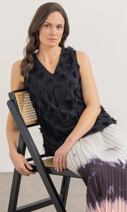 Ombre Sequinned Sleeveless Top