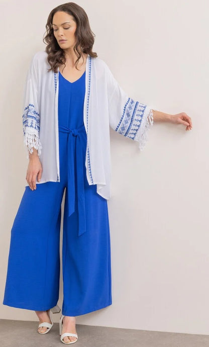 Embroidered Edge To Edge Cover Up