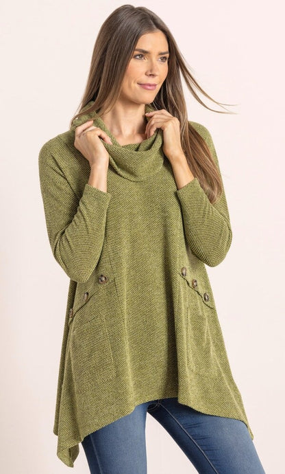Relaxed Fit Knitted Tunic Top