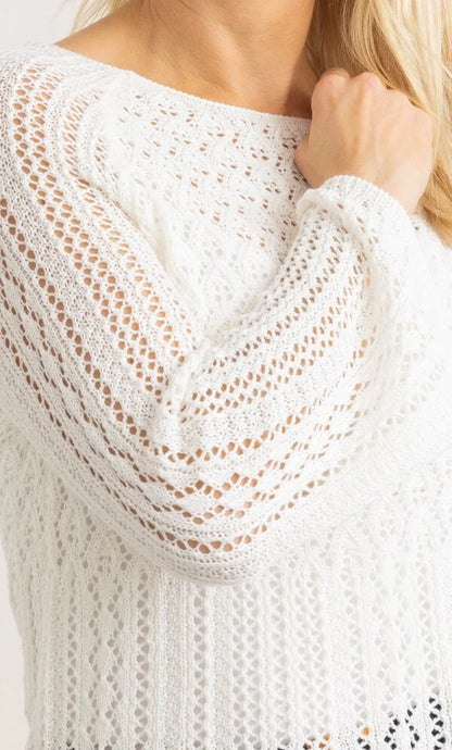 Open Stitch Knitted Jumper
