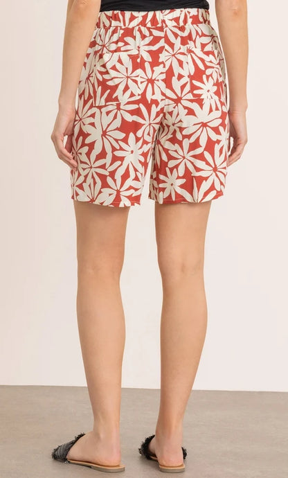 Floral Printed Pull On Shorts